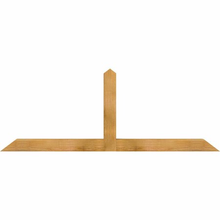 Ekena Millwork Portland Rough Sawn Timber Gable Bracket, Western Red Cedar, 72"W x 27"H x 4"D x 4"F, 9/12 Pitch GBW072X27X0404POR00RWR